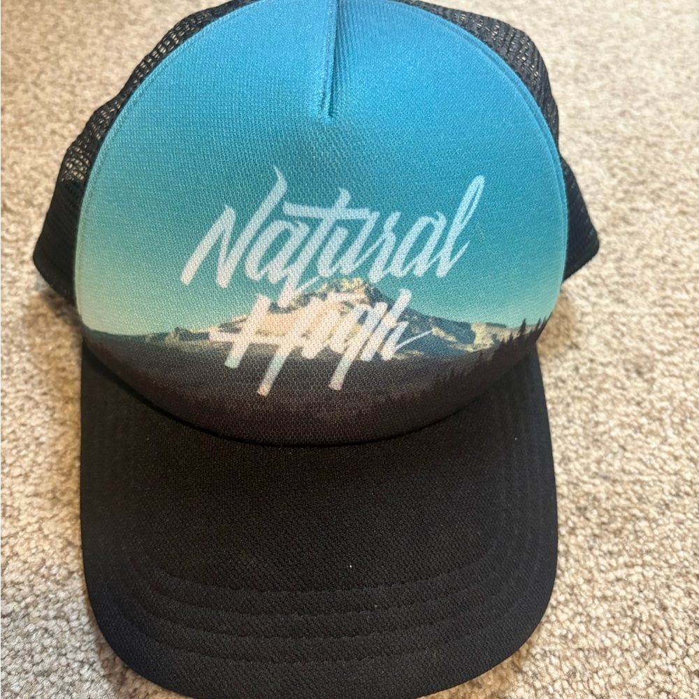 The North Face Teal Gradient Trucker Hat with Black Bill